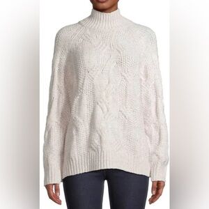 NWOT Line Knitwear Louetta Cable Knit Turtleneck in Amethyst size XS